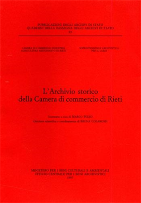 9788871251363-L'Archivio Storico della Camera di Commercio di Rieti.